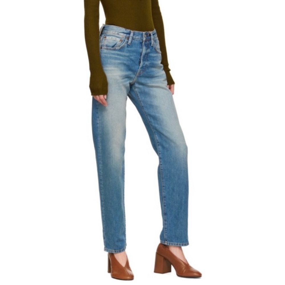 Acne Studios 1997 Mid Blue Trash Jeans | high waisted Straight leg